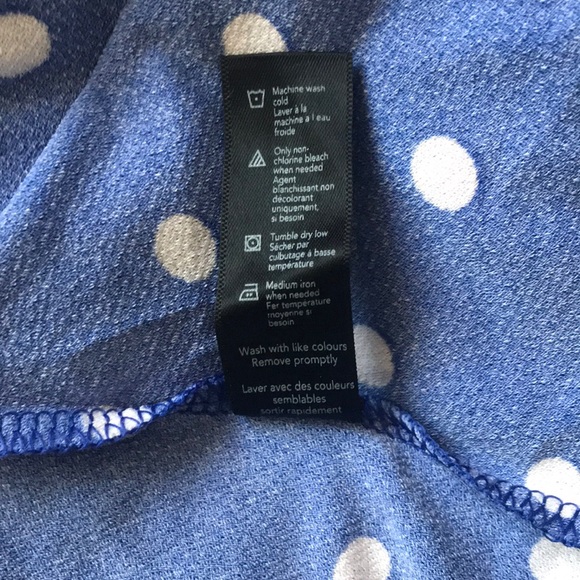George Blue Polka Dot Wrap Dress - Picture 6 of 6